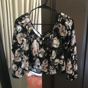 Off The Shoulder Floral Top 